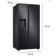 Refrigerador Syde by Syde Samsung Inverter 602L Frost Free Black Inox