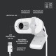 Webcam Full HD Logitech AutoFoco Microfone Integrado USB