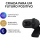 Webcam Full HD Logitech AutoFoco Microfone Integrado USB