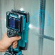 Scanner de Parede Makita 18V Guia Lateral Display Colorido