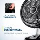VENTILADOR DE MESA MONDIAL 140W TURBO 40CM C/ 8 PAS - PRETO