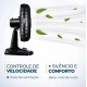 VENTILADOR DE MESA MONDIAL 140W TURBO 40CM C/ 8 PAS - PRETO