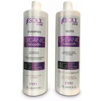Kit 2 Creme Alisador Progressiva Soul Care 1L Liso