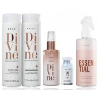 Kit 5 Produtos Brae Divine Cabelos Shampoo e Reparador Capilar