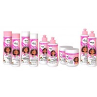 Kit 10 Produtos Capilar Kids Cabelos Volumosos Shampoo Ativador