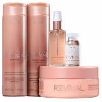 kit 5 Produtos Brae Revival Reconstru&ccedil;ao shampoo Mascara