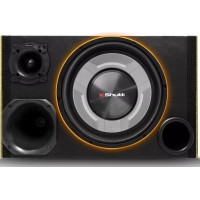 Caixa de Som Trio 12 polegadas Shutt 800W Vies Fino Super Tweeter Corneta