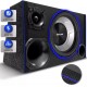 Caixa de Som Trio 12 polegadas Shutt 800W Vies Fino Super Tweeter Corneta
