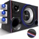 Caixa de Som Trio 12 polegadas Shutt 800W Vies Fino Super Tweeter Corneta