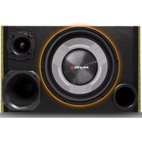 Caixa de Som Trio 12 polegadas Shutt 800W Vies Fino Super Tweeter Corneta