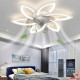 Ventilador de Teto 320mm Intelar 6 Velocidades Luz Estilo Flor 6 Petalas Bivolt
