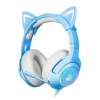 Fone de Ouvido Gamer RGB Onikuma 116 db Surround 7.1 Cancelador de Ruido Azul