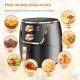 Fitradeira Eletrica Air Fryer 1500W Coibeu 5L Preta e Dourada