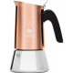CAFETEIRA BIALETTI COM FILTRO PERMANETE - CAPACIDADE P/ 6 XICARAS - AÇO INOX