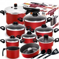 Conjunto De Panelas Antiaderente 12 Pe&ccedil;as e Panela de Pressao