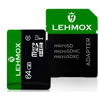 Cartao de Memoria 64Gb Lehmox Adaptador Leitura 104 Mbps Grava&ccedil;ao 104 Mbps