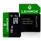 Cartao de Memoria 64Gb Lehmox Adaptador Leitura 104 Mbps Gravaçao 104 Mbps