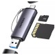 Adaptador USB 3.0 Leitor de Cartao de Memoria SD TF Ugreen USB C