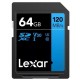 Cartao de Memoria SD 64GB Lexar 4K Leitura 120Mbs Profissional