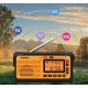 Radio FM Portatil de Emergencia SW 60 db Xhdata Bluetooth Carregamento Solar