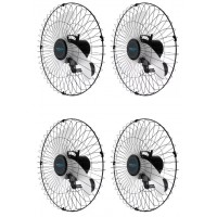 Kit 3 Ventilador de Parede 60cm Turbolex 6 Velocidaes Preto
