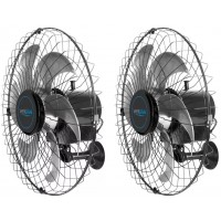 KIT 2 VENTILADORES DE PAREDE VITALEX 200W BITURBO