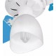 Ventilador de Teto 40cm Venti Delta 130W 3 Velocidades Luz 220v