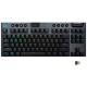 Teclado Gamer Mecanico Logitech Wireless Ultrafino RGB Branco