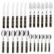 Conjunto Talheres 24 peças Tramontina Inox Cabo Madeira