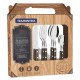 Conjunto Talheres 24 peças Tramontina Inox Cabo Madeira