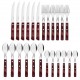 Conjunto Talheres 24 peças Tramontina Inox Cabo Madeira