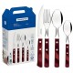Conjunto Talheres 24 peças Tramontina Inox Cabo Madeira