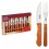 Jogo de Talheres Churrasco Tramontina 24 PC em Inox cabo de Madeira