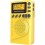 Mini Radio FM Digital de Bolso MP3 Display LCD Amarelo