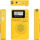 Mini Radio FM Digital de Bolso Chusui MP3 Display LCD Amarelo