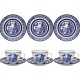 Jogo Jantar Completo Enxoval em Porcelana Oxford 30 PC Estampado