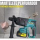 Kit Furadeira Martelete 48V Bmax 1200 RPM Azul Bivolt