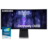 Monitor Gamer 34 QHD Samsung 175Hz Curvo com Controle Remoto Display Port