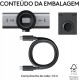 Webcam 4K UHD Logitech Microfone Reduçao de Ruido USB C
