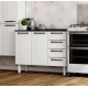 Balcao de Cozinha Colormaq 2 Portas em Aço Branco