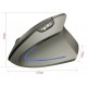 Mouse Vertical Sem Fio 2.400 DPI Ambidestro Cinza