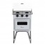 Mini Fogao de Piso a Gas Venax 2 Bocas Forno 22L Tampa Vidro