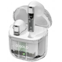 Fone de Ouvido Sem Fio Gold Microfone Resistente Agua