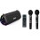 Caixa de Som Portatil Sem Fio 80W Sodlk com 2 Microfones