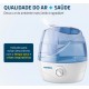 Umidificador de Ar Portatil Mondial 2.2L Ultrassonico Bivolt