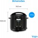Panela de Pressao Eletrica 5L Elgin 900W Digital 14 Funçoes 127v Preta