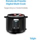 Panela de Pressao Eletrica 5L Elgin 900W Digital 14 Funçoes 127v Preta