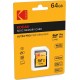 Cartao de Memoria 64GB Kodak SD Leitura 300Mbs Gravaçao 270Mbs