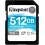 Cartao de Memoria 512GB Kingston SD Leitura 170Mbs Gravaçao 90Mbs