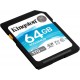 Cartao de Memoria 64GB Kingston SD Leitura 170Mbs Gravaçao 90Mbs